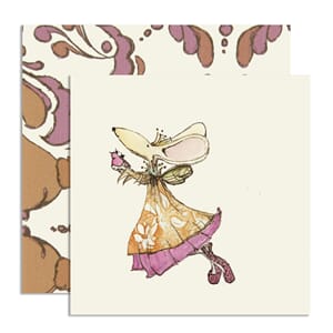 Minikort, Cid Pear, Bunny & Bird