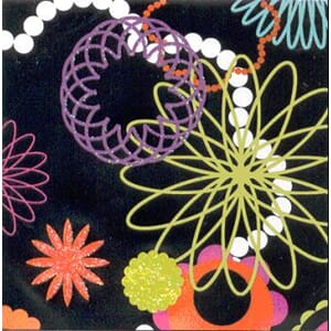 Minikort,GLICK, Boutique, mangefarget på sort