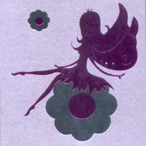 Minikort,GLICK,  "Fairytale" lavendel