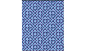 Minikort,GLICK,  "Little Flowers", aqua