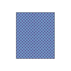 Minikort,GLICK,  "Little Flowers", aqua