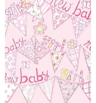Minikort,GLICK,  baby, rosa