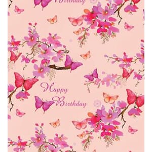 Minikort,GLICK,  "Pizazz", Blossom Butterfly