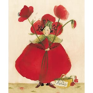 Minikort 70x80, Grätz Verlag, valmuedame