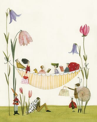 Minikort 70x80, Grätz Verlag, hengekøye