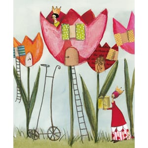 Minikort 70x80, Grätz Verlag, tulipaner