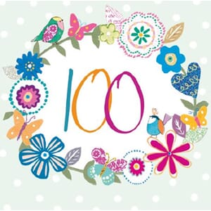 Minikort 78x78, Happiness, 100 år