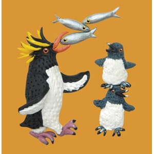 Doble kort 100x100, Small Fry, Penguins