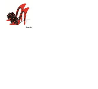 Kort 100x100, Christopher Vine Design, "Red Shoes"
