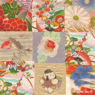 Kort 100x100, Christopher Vine Design, "Oriental Squares"