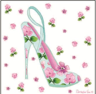 Kort 100x100, Christopher Vine Design, "Stepping Out"