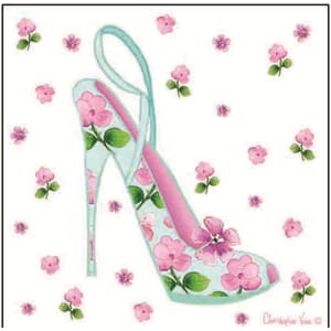 Kort 100x100, Christopher Vine Design, "Stepping Out"