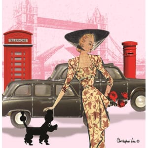 Kort 100x100, Christopher Vine Design, "London"