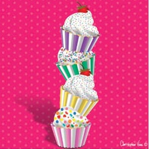 Kort 100x100, Christopher Vine Design, "Towering Cupkakes"