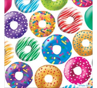 Kort 100x100, Christopher Vine Design, "Doughnut Delight"