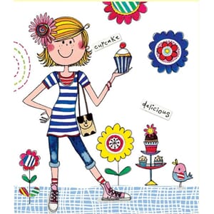 Minikort Rachel Ellen Designs, 85x75, Cupcake Girl