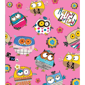 Minikort Rachel Ellen Designs, 85x75, HB ugler