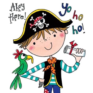 Minikort Rachel Ellen Designs, 85x75, Yo Ho Ho Pirate