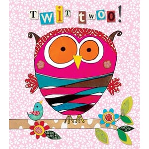 Minikort Rachel Ellen Designs, 85x75, Owl Twit Twoo