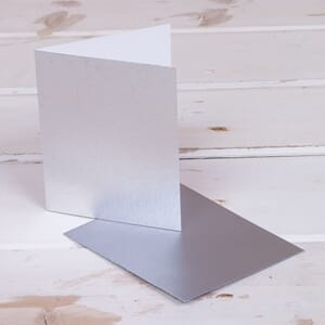 Minikort, Soul, 70x85, metallisk, sølv
