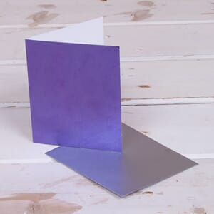 Minikort, Soul, 70x85, metallisk, lilla