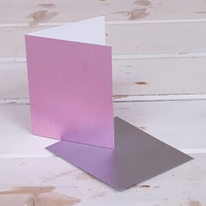 Minikort, Soul, 70x85, metallisk, baby rosa