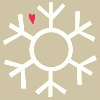 Minkort 71x71mm, The Square Card Co, Christmas