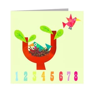 Minkort 71x71mm, The Square Card Co, Numbers