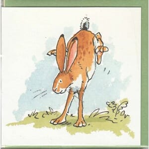 Minikort Two Bad Mice, hare, Kick