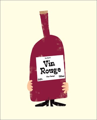 Kort, Ink Press, Vin Rouge