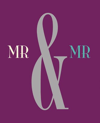 Kort, Ink Press m/farget bakgrunn, Mr & Mr