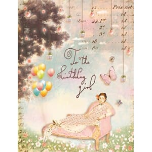 Kort 12x17cm "Twinset and Pearls" To the Birthday Girl