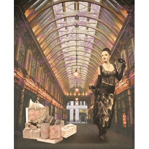 Kort 12x17cm "Twinset and Pearls", haug med pakker