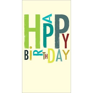 Pengebrev/"Wish Wallet", The Art File, Happy Birthday