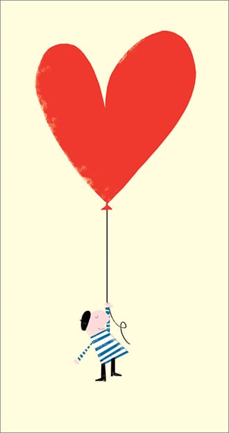 Pengebrev/"Wish Wallet", The Art File, hjerte i snor