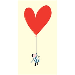 Pengebrev/"Wish Wallet", The Art File, hjerte i snor