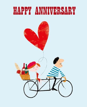 Kort, Ink Press m/farget bakgrunn, Bike & Heart