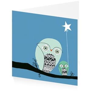 Doble kort,150x150, Doodle Block, Doodle Owls