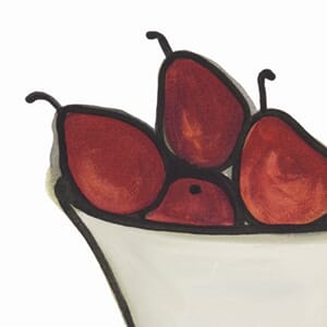 Kunstkort 160x155mm, Jessica Cooper, Blush Pears