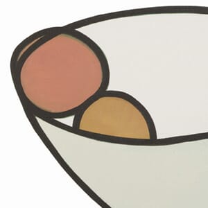 Kunstkort 160x155mm, Jessica Cooper, Russet & Orange