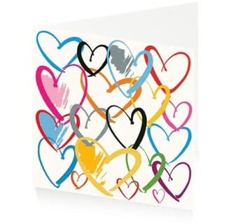 Kunstkort 150x150 mm, Jenny Frean, Kind Hearts