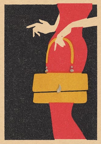 Doble kort,120x170, Vintage Matchbox, Vintage Handbag