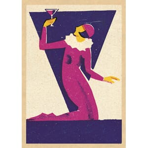 Doble kort,120x170, Vintage Matchbox, Pierrot Performer