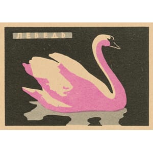 Doble kort,120x170, Vintage Matchbox, Swan