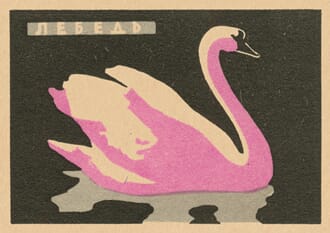Doble kort,120x170, Vintage Matchbox, Swan