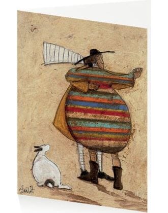Kunstkort 160x155mm, Sam Toft,  Dancing cheek to cheek