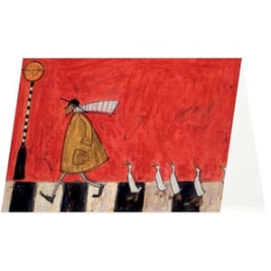 Kunstkort 120X170mm, Sam Toft, Crossing with Ducks