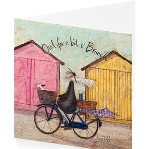 Kunstkort 160x155mm, Sam Toft,  Out for a bit o`Brunch