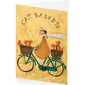 Kunstkort 120X170mm, Sam Toft, Cat Baskets