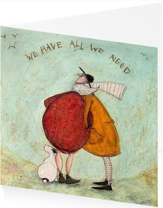 Kunstkort 160x155mm, Sam Toft,  We have all we need